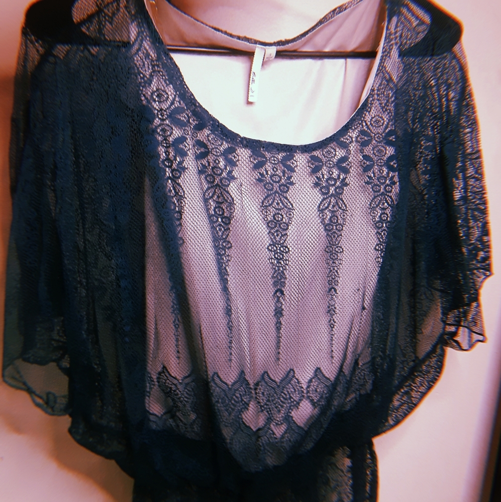 A green and tan shirt